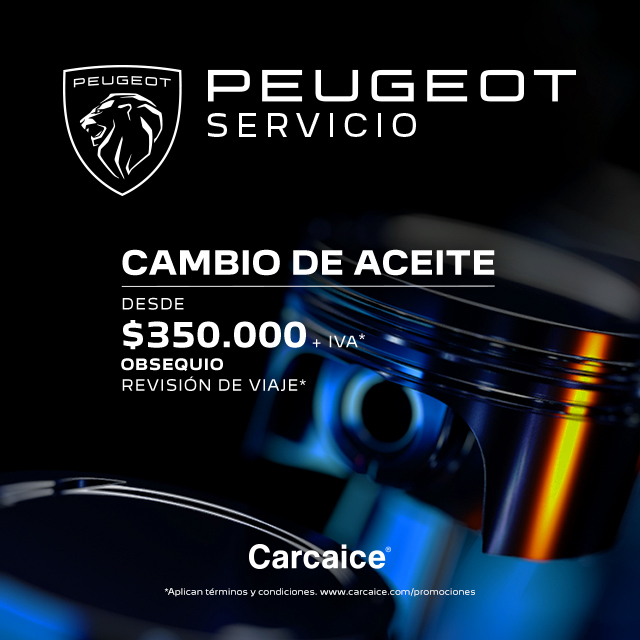 Cartel de servicio de Peugeot